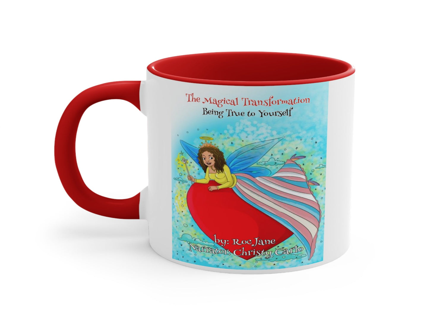 Magical Transformation Accent Coffee Mug - 11oz, two-tone design, comfortable C-Handle, contrasting interior, magical-themed mug available at Rocjane.com.