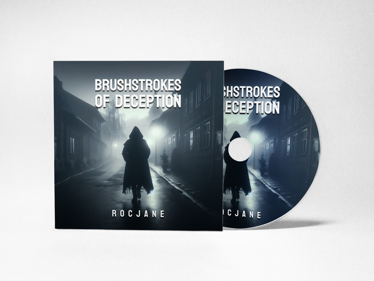 Audiobook cover for Brushstrokes of Deception by RocJane.