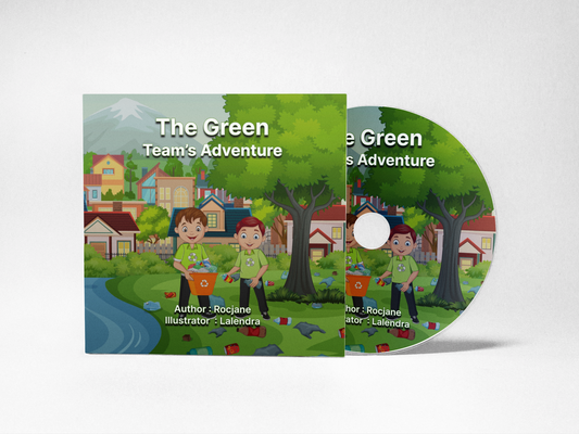 Audiobook cover for The Green Team’s Adventure by RocJane.