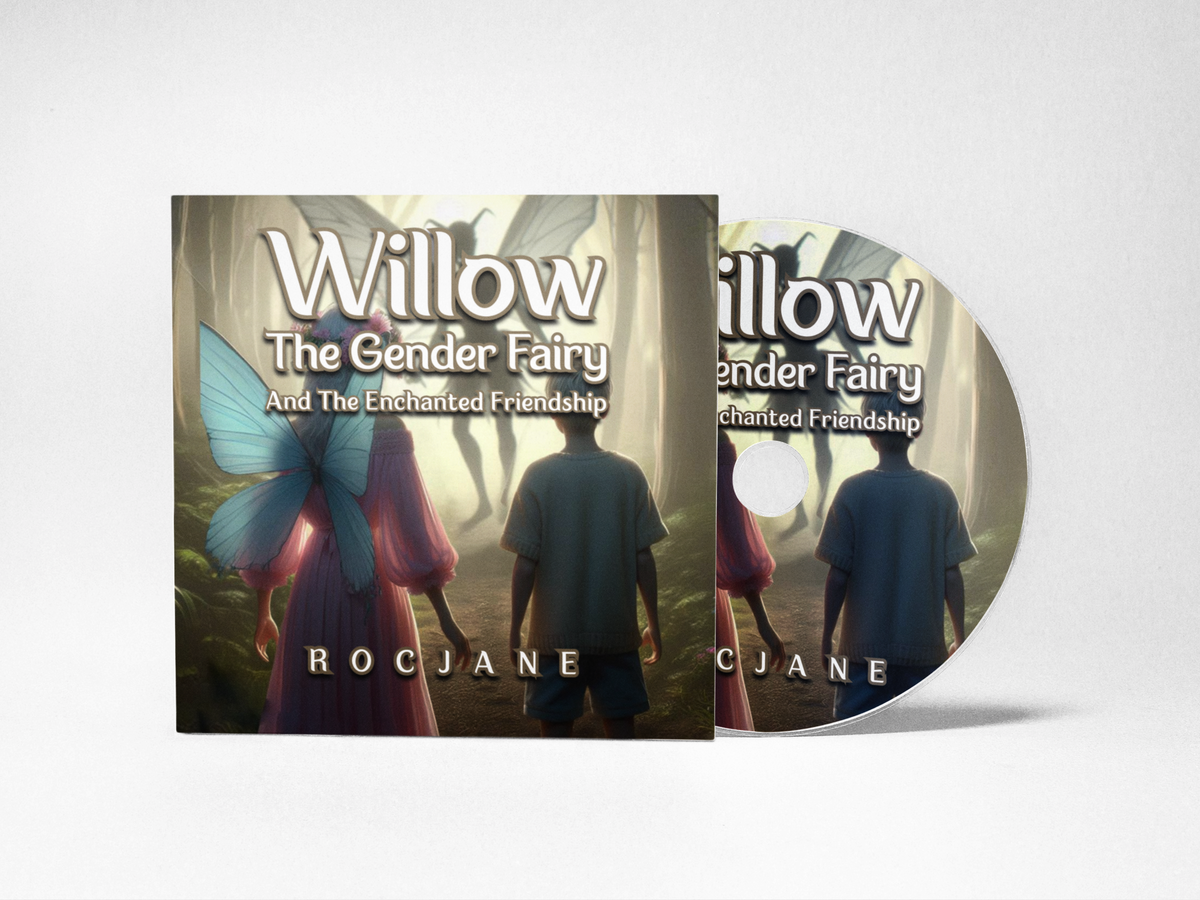 Audiobook cover for Willow the Gender Fairy and the Enchanted Friendship by RocJane.