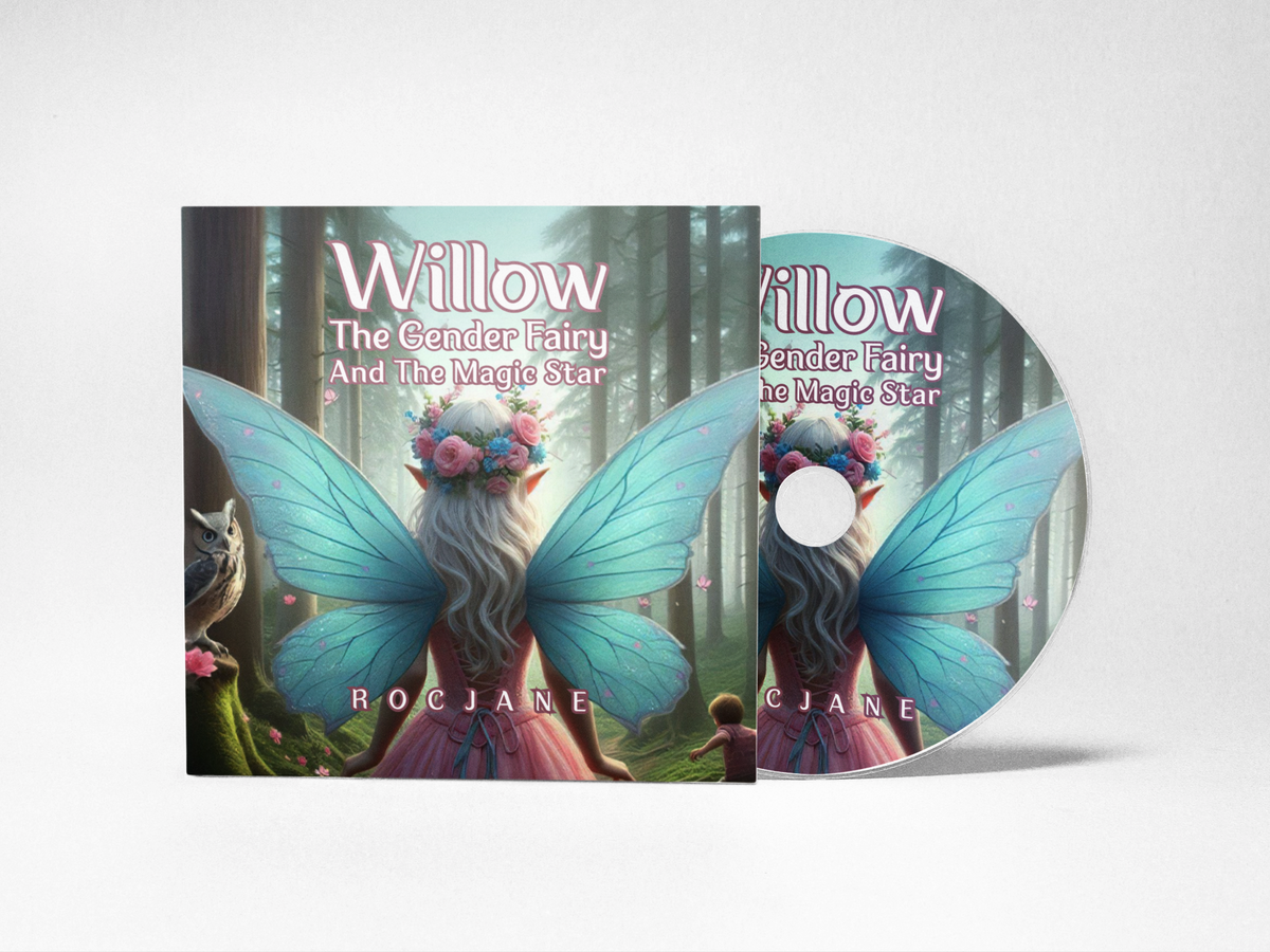 Audiobook cover for Willow the Gender Fairy and the Magic Star by RocJane.