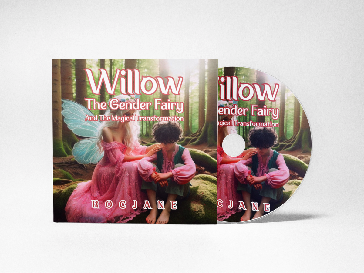 Audiobook cover for Willow the Gender Fairy and the Magical Transformation by RocJane.
