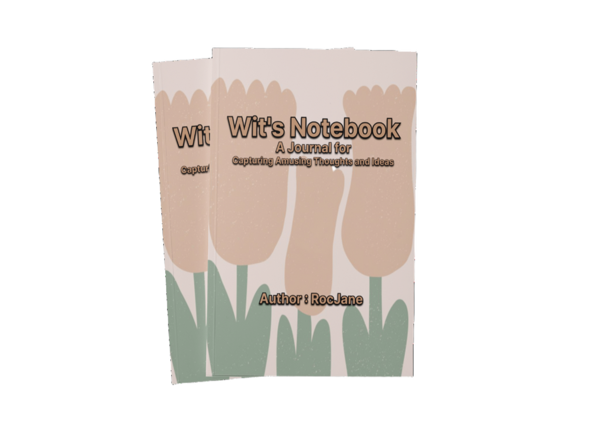 Cover of Wit’s Notebook: A Journal for Capturing Amusing Thoughts and Ideas by RocJane.