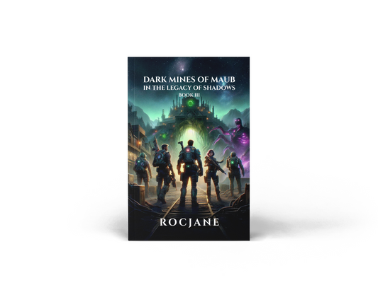 Dark Mines Of Maub: In The Legacy Of Shadows Paperback cover by rocjane