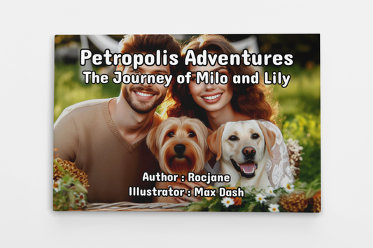 Ebook cover for Petropolis Adventures: The Journey of Milo and Lily by RocJane.