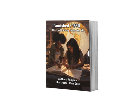 Ebook cover for Vanished: 1590 – The Lost Colony of Roanoke, VA by RocJane.