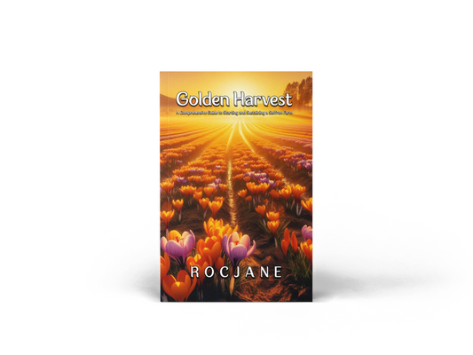 Golden Harvest comprehensive saffron farming cultivation and agribusiness guide paperback cover by RocJane