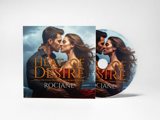 Heat of Desire emotional coastal romance audiobook cover by RocJane