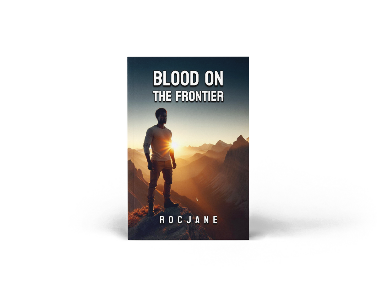 Paperback cover for Blood on the Frontier by RocJane.