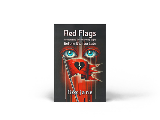 Red Flags Recognizing the Warning Signs toxic relationship and emotional wellness guide eBook cover by RocJane
