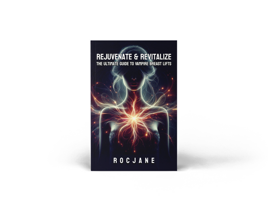Rejuvenate and Revitalize Vampire Breast Lift educational guide paperback cover by RocJane
