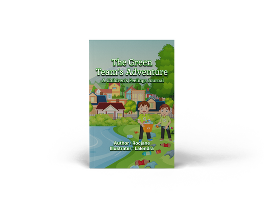 The Green Team's Adventure: A Children’s Feelings Journal - Join the Green Team on a journey of self-discovery and emotional growth with this engaging journal, designed to help children navigate their feelings and build emotional resilience through storytelling, creative activities, and reflective exercises, available at Rocjane.com. Inspire your little ones to embrace their emotions and develop essential life skills as they embark on this fun and educational adventure.