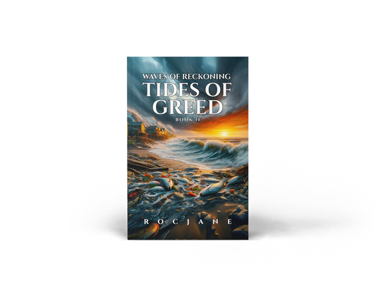 Tides Of Greed Waves Of Reckoning ocean disaster eco-thriller eBook cover by RocJane
