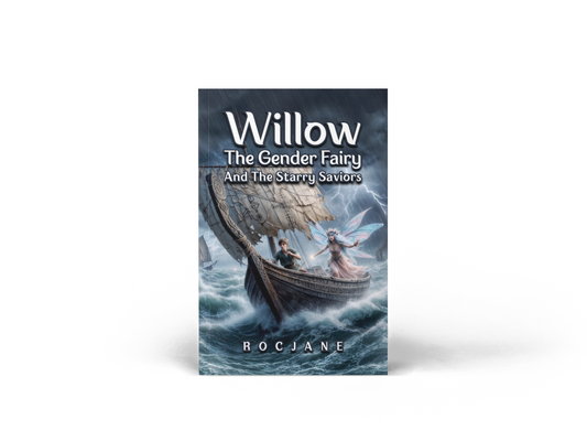 Willow the Gender Fairy and the Starry Saviors inclusive cosmic fantasy eBook cover by RocJane