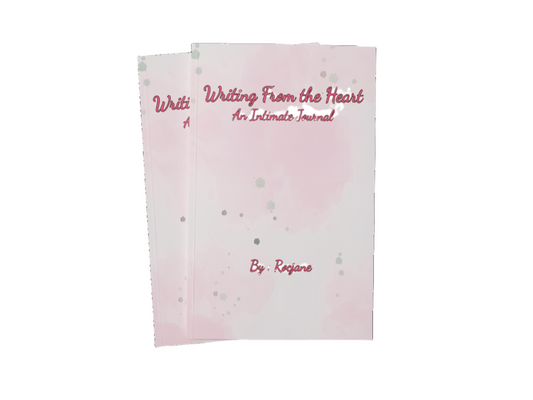 Writing from the Heart: An Intimate Journal - Dive deep into your emotions and express your innermost thoughts with this intimate journal, offering a safe space to explore your feelings, memories, and desires. Available at Rocjane.com, Writing from the Heart encourages vulnerability, self-reflection, and personal growth through the power of writing.