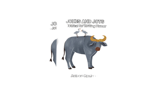 Jokes and Jots: A Journal for Writing Humor - Unleash your comedic genius and hone your humor writing skills with this engaging journal, filled with prompts and space to capture your witty musings, one-liners, and amusing anecdotes, available at Rocjane Bookstore.