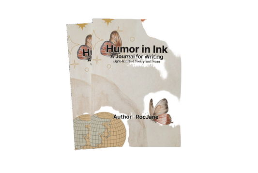 Humor in Ink: A Journal for Writing Light-hearted Poetry and Prose - Express your playful side and explore the lighter side of life through poetry and prose with this whimsical journal, offering inspiration and space for your creative musings, available at Rocjane Bookstore.